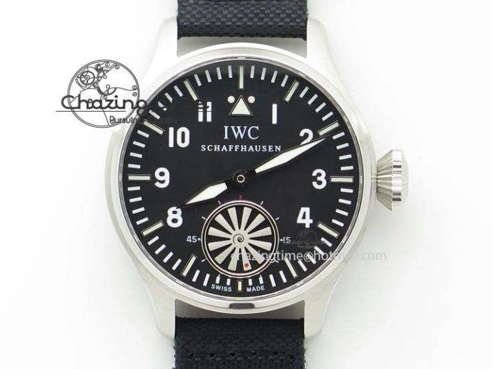 MIROTIME 0123 Portofino IW391001 SS ZK 1:1 Best Edition White Dial Silver Markers on Black Leather Strap A RelaxedFit 7139